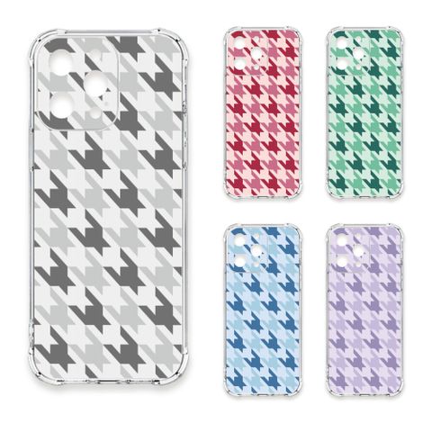TRON iPhone 17 Pro Max 三色千鳥紋 四角防摔 軟殼 手機殼