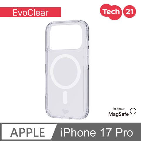 Tech21 iPhone 17 Pro 6.3吋 EvoClear 磁吸晶透保護殼-透明