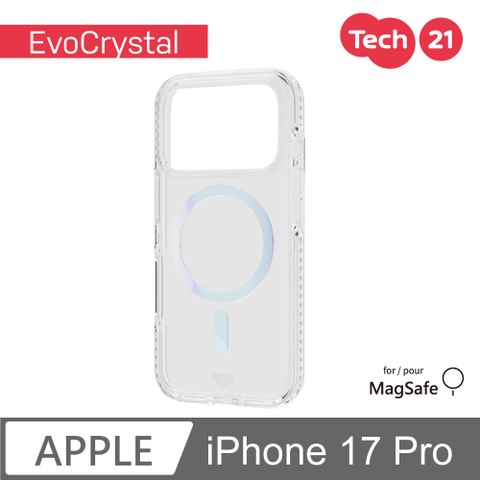 Tech21 iPhone 17 Pro 6.3吋 EvoCrystal 磁吸晶核透明防摔保護殼-炫彩