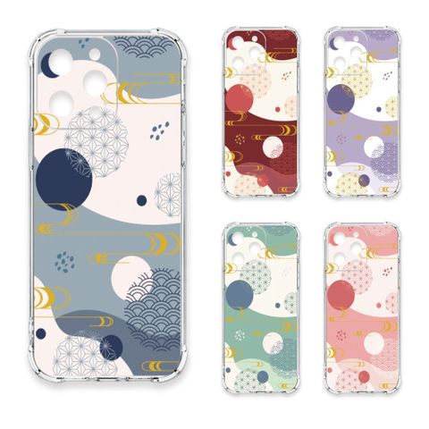 TRON iPhone 17 Pro Max 日系和風圓點流水紋 四角防摔 軟殼 手機殼