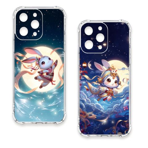 TRON iPhone 17 Pro Max 古風月亮兔子 四角防摔 軟殼 手機殼