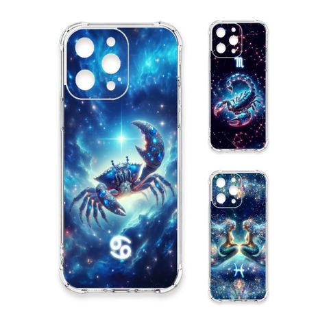 TRON iPhone 17 Pro Max 星空水象星座 四角防摔 軟殼 手機殼