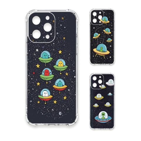 TRON iPhone 17 Pro Max 星空飛碟外星人系列 四角防摔 軟殼 手機殼