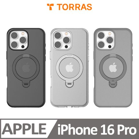 TORRAS 圖拉斯 Ostand Spin MagSafe 支架防摔手機殼for iPhone 16 Pro