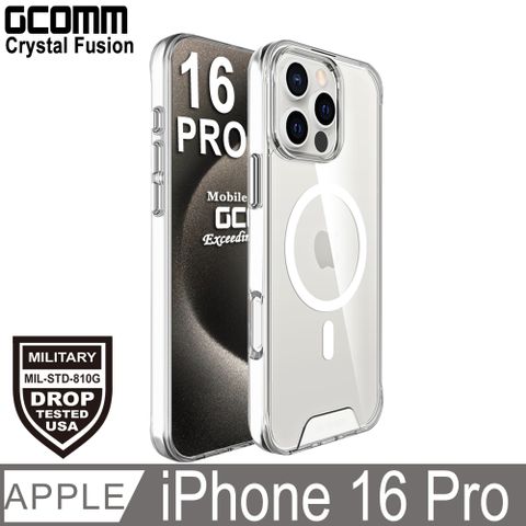 GCOMM iPhone 16 Pro 磁吸晶透軍規防摔殼 Crystal Fusion MagSafe