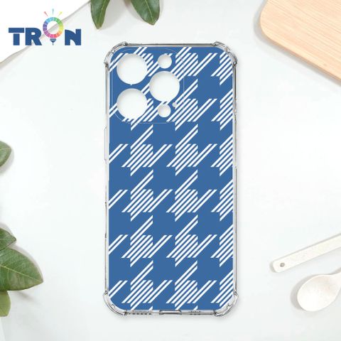 TRON iPhone 16 PRO 條紋千鳥紋 四角防摔殼 軟殼 手機殼