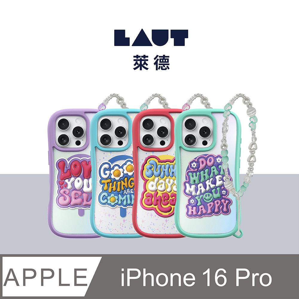 LAUT 萊德 iPhone 16 Pro 磁吸手繩耐衝擊保護殼