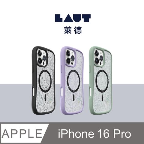 LAUT 萊德 iPhone 16 Pro 磁吸耐衝擊保護殼-地圖款