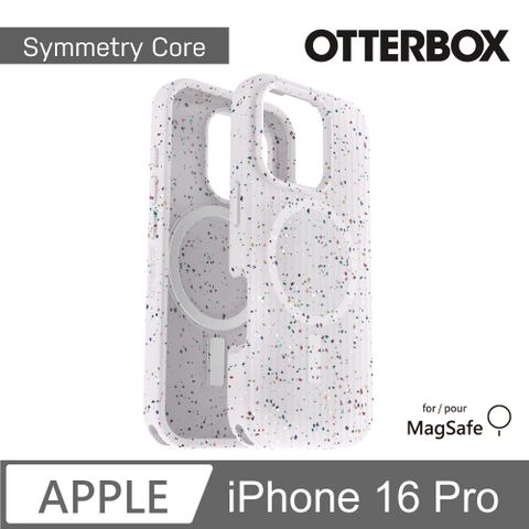 OTTERBOX iPhone 16 Pro 6.3吋 Symmetry Core 炫彩幾何保護殼-星塵白(支援MagSafe)