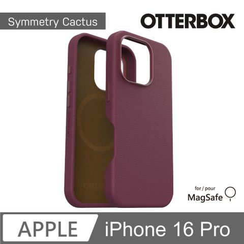 OTTERBOX iPhone 16 Pro 6.3吋 Symmetry Cactus 炫彩仙人掌皮革保護殼-紅(支援MagSafe)