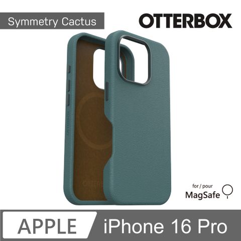 OTTERBOX iPhone 16 Pro 6.3吋 Symmetry Cactus 炫彩仙人掌皮革保護殼-綠(支援MagSafe)