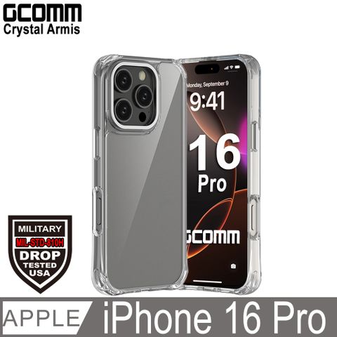 GCOMM iPhone 16 Pro 亮透3米軍規防摔殼 Crystal Armis