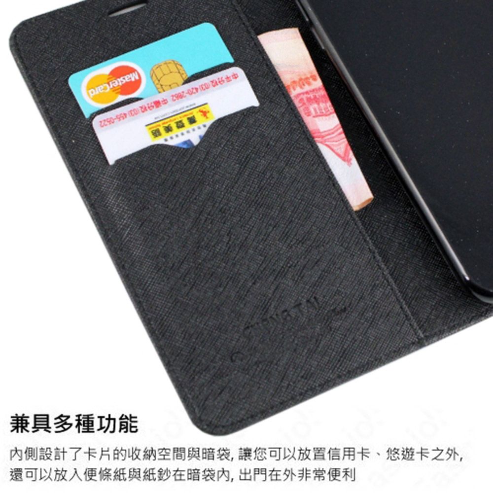 KooPin iPhone 16 Pro (6.3吋) 玩色系列 磁扣側掀(立架式)皮套