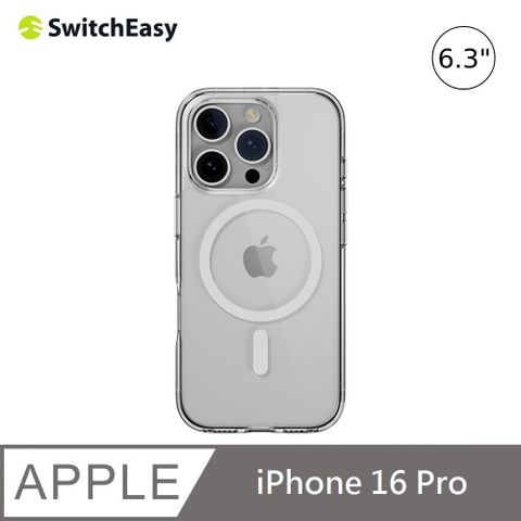 SwitchEasy 魚骨牌 NUDE M iPhone 16 Pro 6.3吋 磁吸透明軍規防摔保護殼(支援MagSafe)