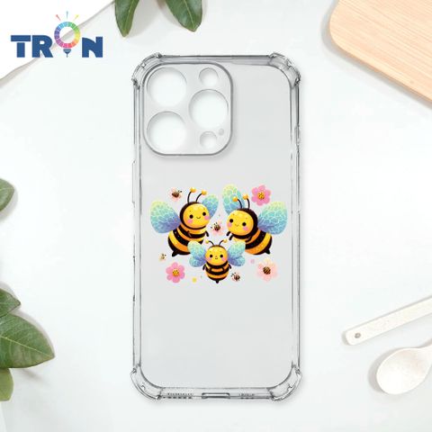 TRON IPhone 16 Pro 3隻可愛的蜜蜂 四角防摔殼 手機殼