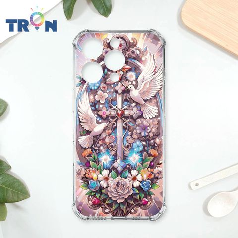 TRON IPhone 16 Pro 十字架華麗金光閃閃 四角防摔殼 手機殼