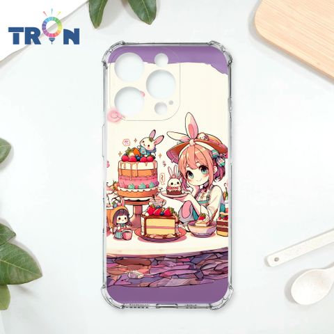 TRON IPhone 16 Pro 兔子蛋糕女孩 四角防摔殼 手機殼