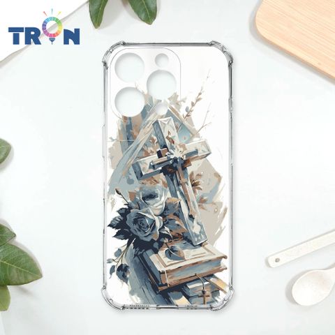 TRON IPhone 16 Pro 十字架水彩 四角防摔殼 手機殼