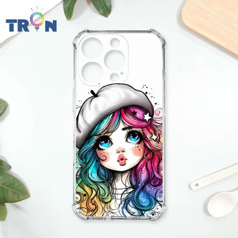 TRON IPhone 16 Pro 嘟嘴小女孩 四角防摔殼 手機殼