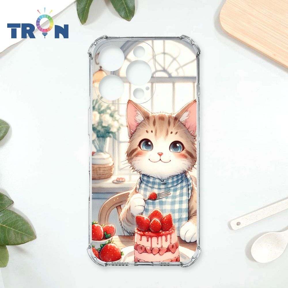  TRON IPhone 16 Pro 貓咪美食評鑑家 四角防摔殼 手機殼