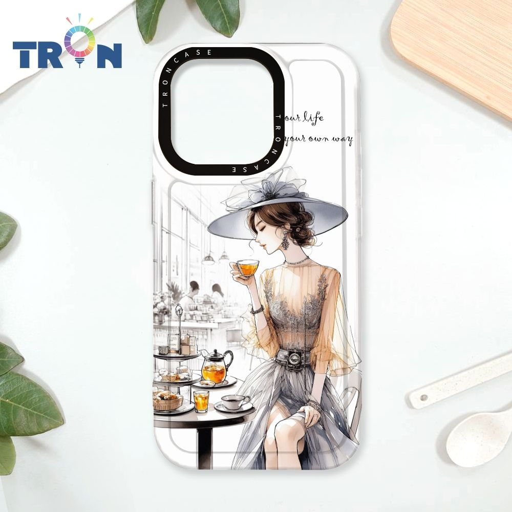  TRON iPhone 16 Pro 優雅的女人 太空殼 透白款 手機殼