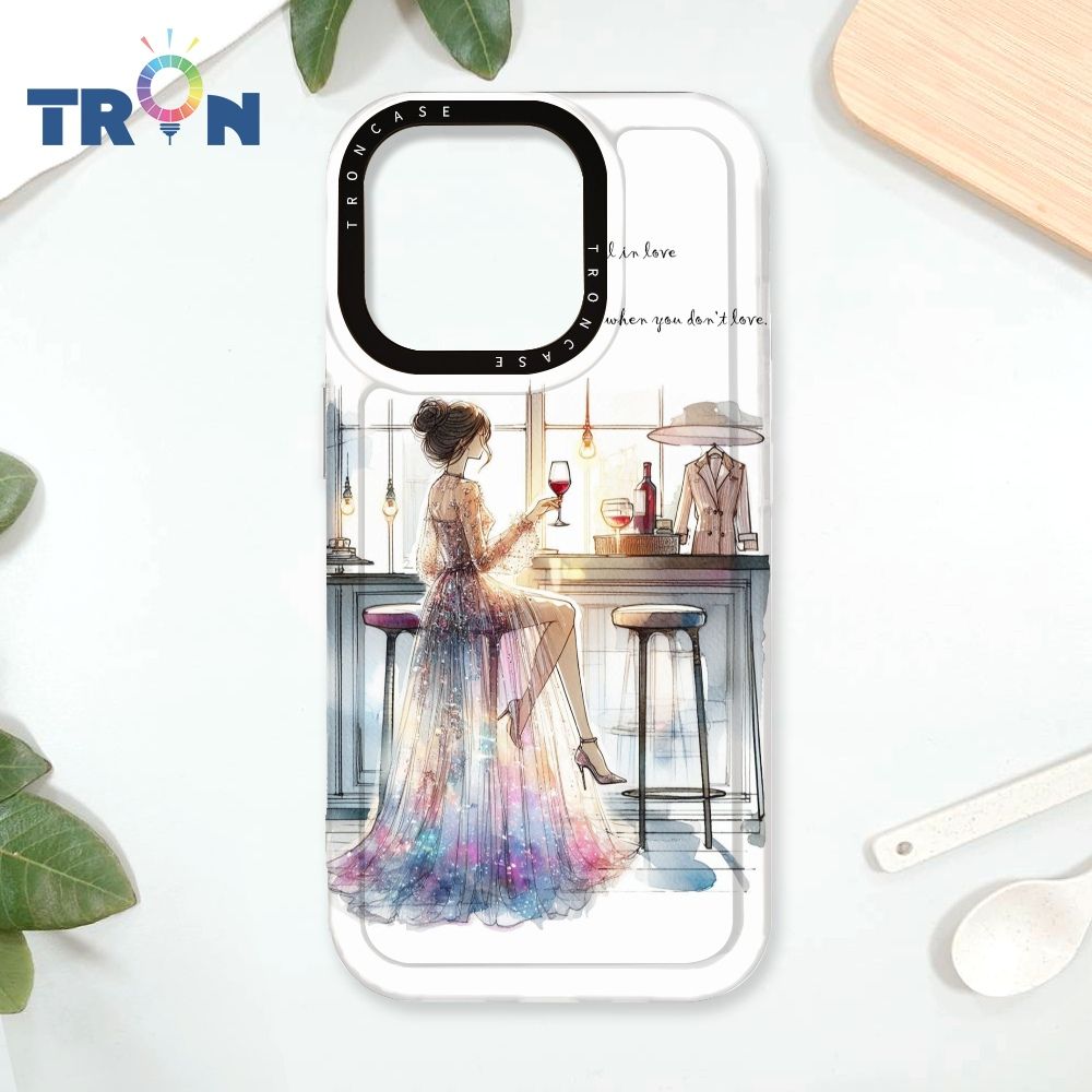  TRON iPhone 16 Pro 優雅的女人 太空殼 透白款 手機殼