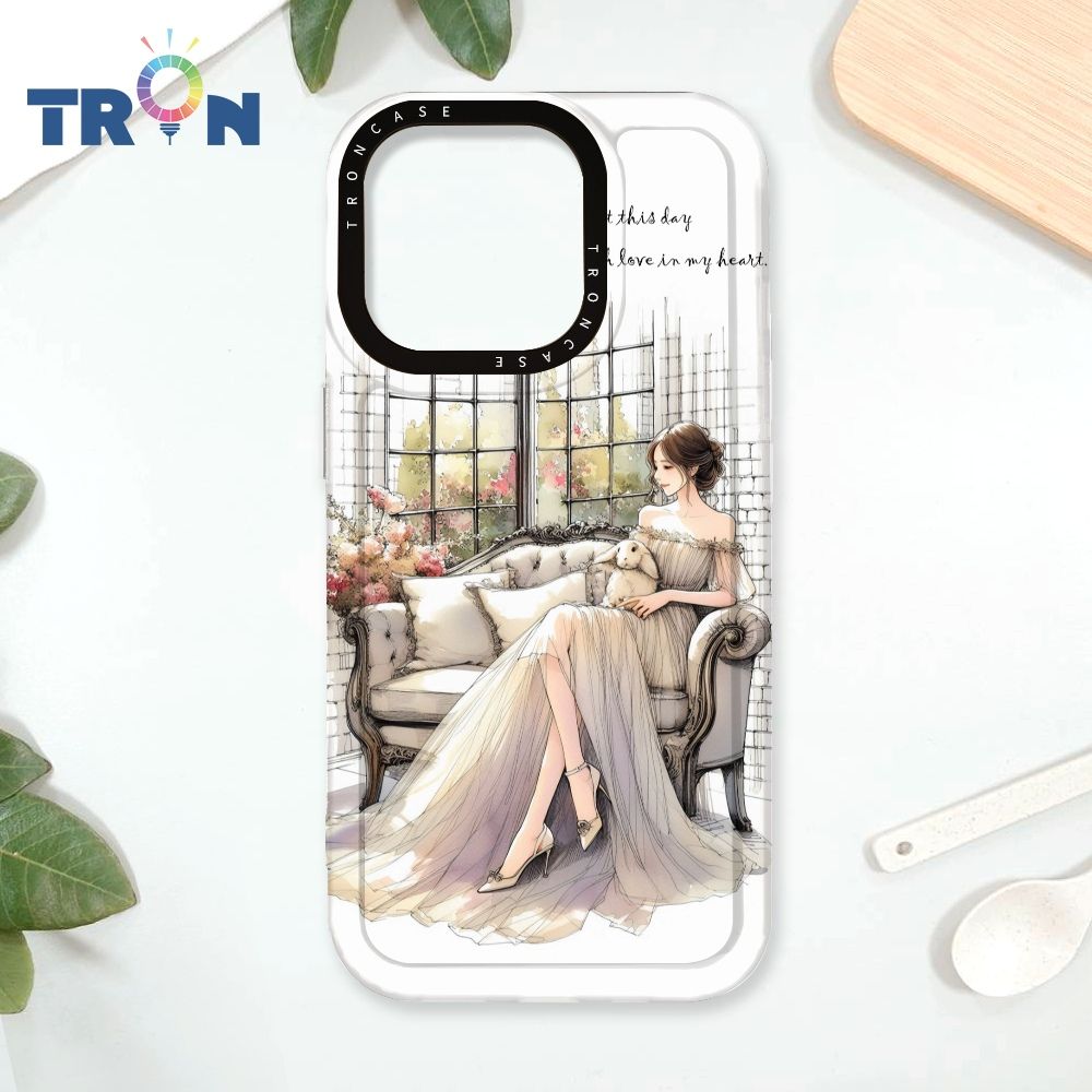  TRON iPhone 16 Pro 優雅的女人 太空殼 透白款 手機殼