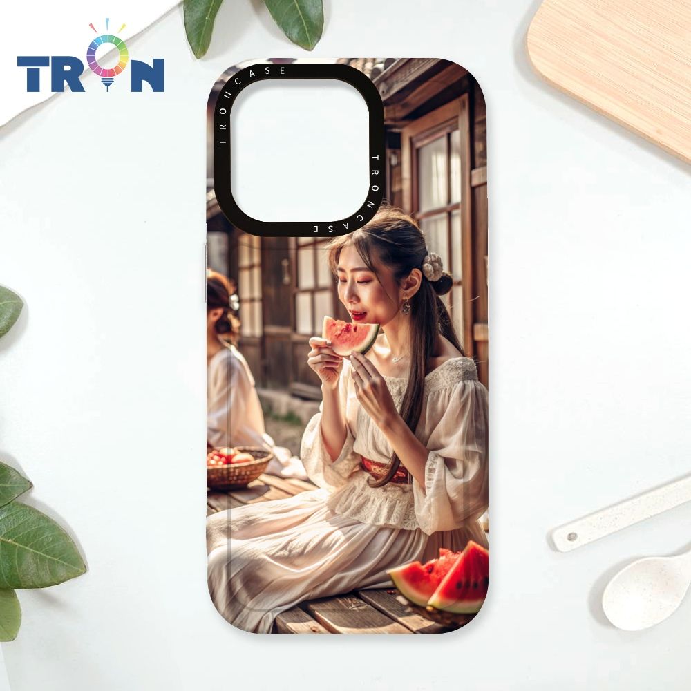  TRON iPhone 16 Pro 吃瓜少女 太空殼 透白款 手機殼