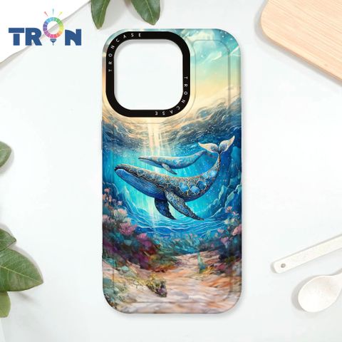 TRON iPhone 16 Pro 大海鯨魚系列 太空殼 透白款 手機殼