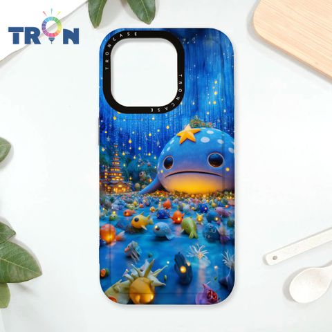 TRON iPhone 16 Pro 奇幻大鯨魚 太空殼 透白款 手機殼