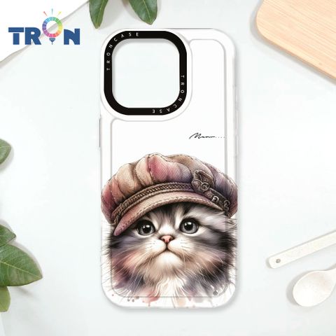 TRON iPhone 16 Pro 喵的貓咪 太空殼 透白款 手機殼