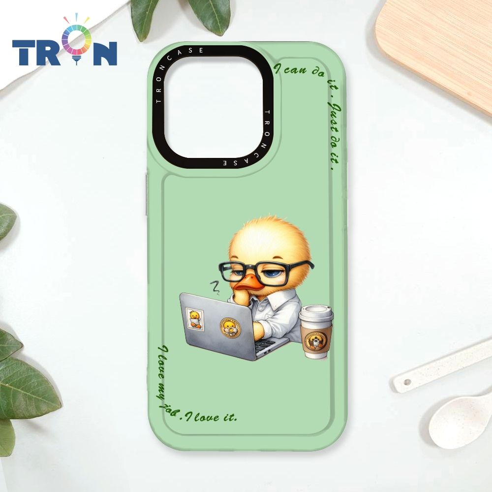  TRON iPhone 16 Pro 小動物不想上班 太空殼 透白款 手機殼