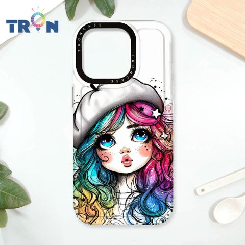 TRON iPhone 16 Pro 嘟嘴小女孩 太空殼 透白款 手機殼