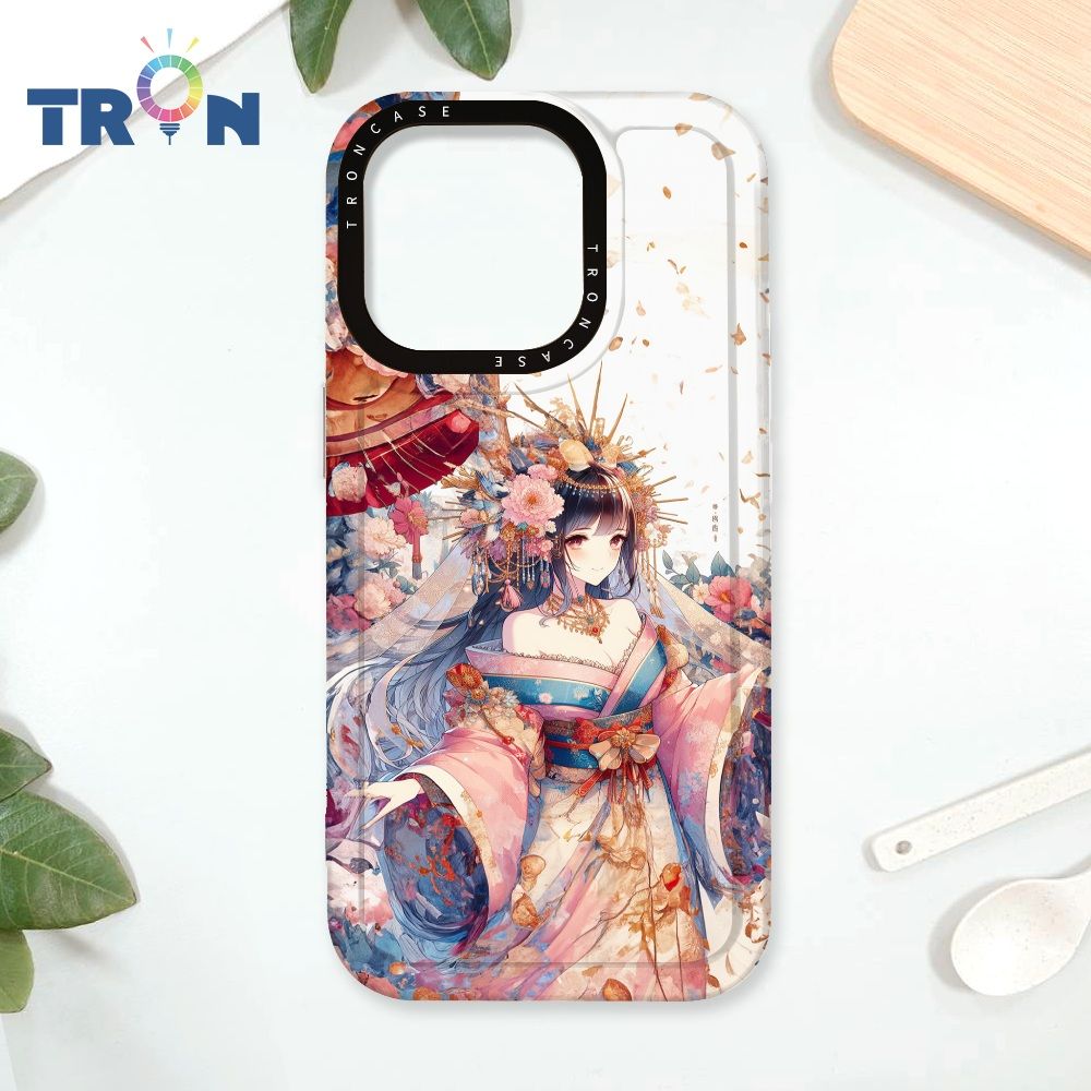  TRON iPhone 16 Pro 美麗的和服少女系列 太空殼 透黑款 手機殼