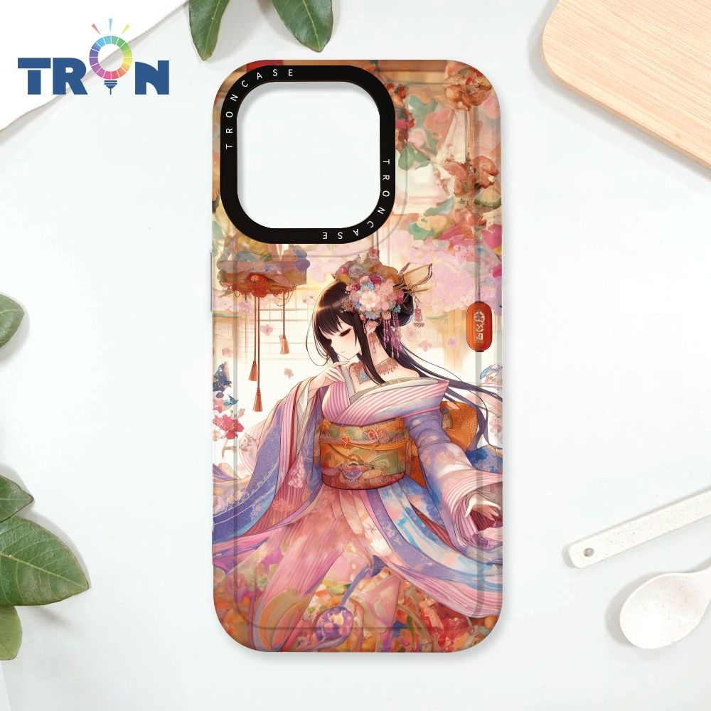  TRON iPhone 16 Pro 美麗的和服少女系列 太空殼 透黑款 手機殼