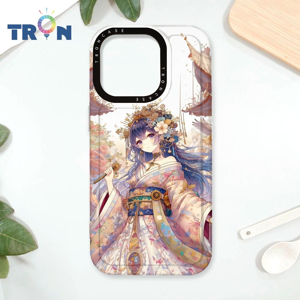  TRON iPhone 16 Pro 美麗的和服少女系列 太空殼 透黑款 手機殼