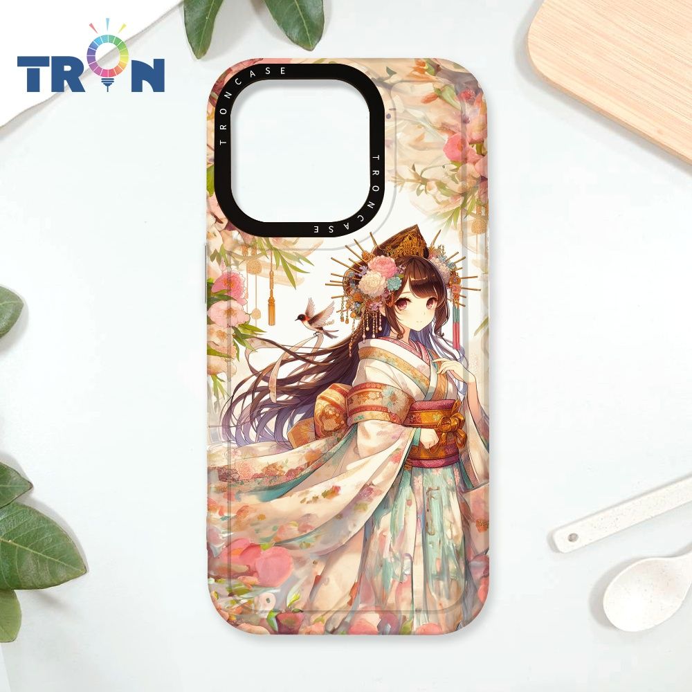  TRON iPhone 16 Pro 美麗的和服少女系列 太空殼 透黑款 手機殼