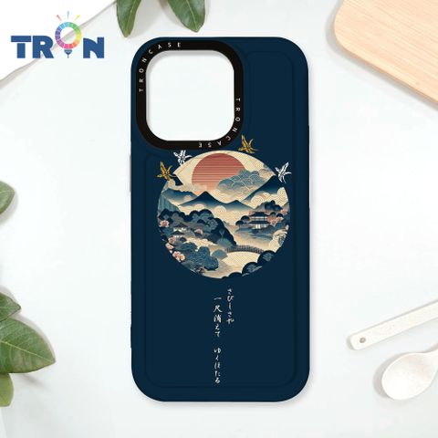 TRON iPhone 16 Pro 圓形復古山水畫系列 太空殼 透白款 手機殼