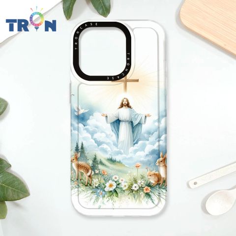 TRON iPhone 16 Pro 耶穌水彩 太空殼 透白款 手機殼