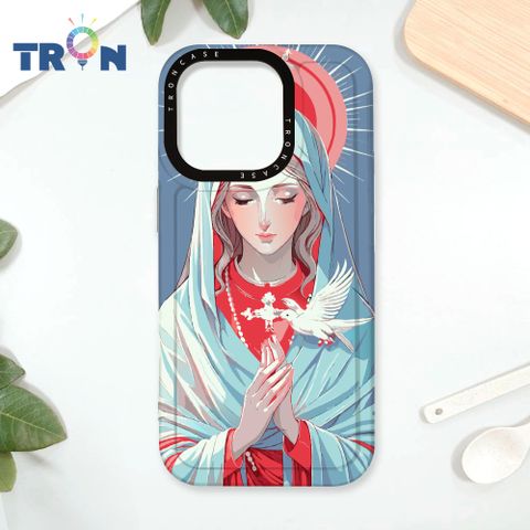 TRON iPhone 16 Pro 聖母水彩 太空殼 透白款 手機殼