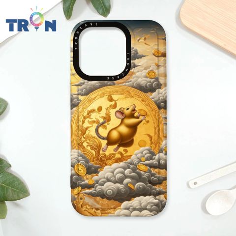 TRON iPhone 16 Pro 金碧輝煌的招財十二生肖 太空殼 透白款 手機殼