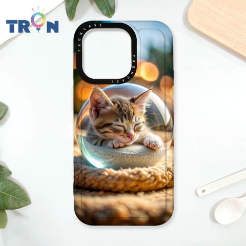 TRON iPhone 16 Pro 水晶球裡的動物們-1 太空殼 透白款 手機殼