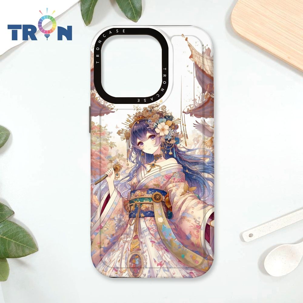  TRON IPhone 16 Pro 美麗的和服少女系列 太空殼 透黑款 手機殼