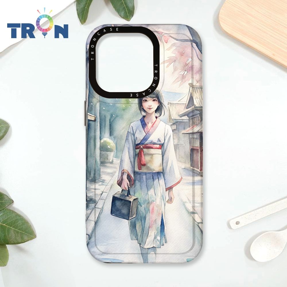  TRON IPhone 16 Pro 水彩少女 太空殼 透黑款 手機殼