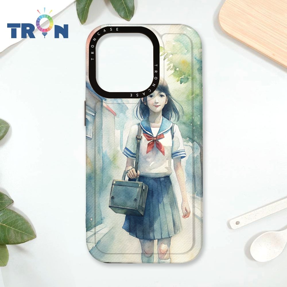  TRON IPhone 16 Pro 水彩少女 太空殼 透黑款 手機殼