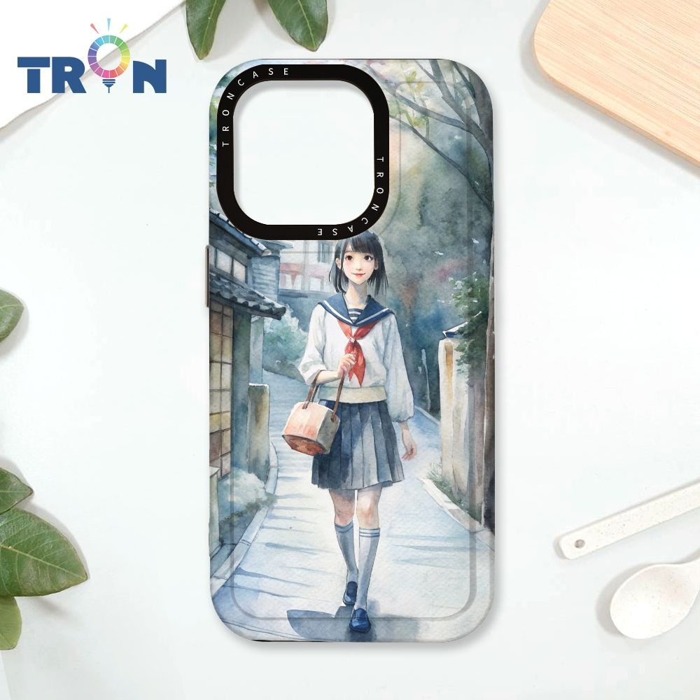  TRON IPhone 16 Pro 水彩少女 太空殼 透黑款 手機殼