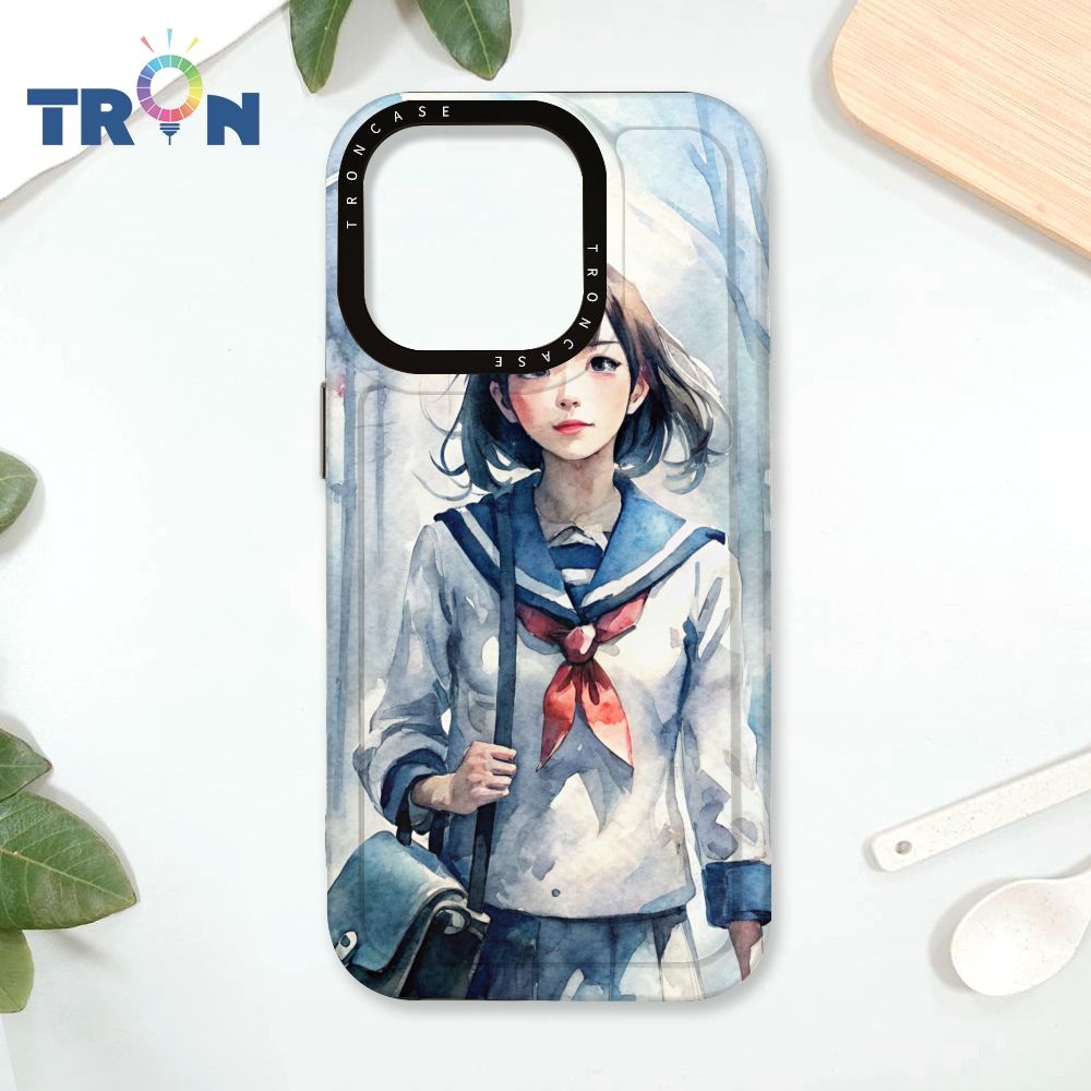  TRON IPhone 16 Pro 水彩少女 太空殼 透黑款 手機殼