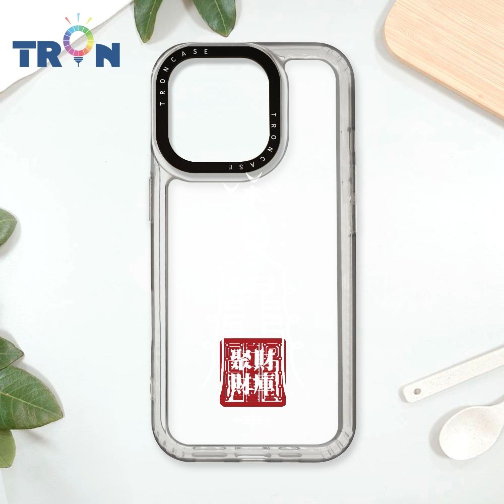  TRON iPhone 16 Pro 白色招財符咒 太空殼 透白款 手機殼