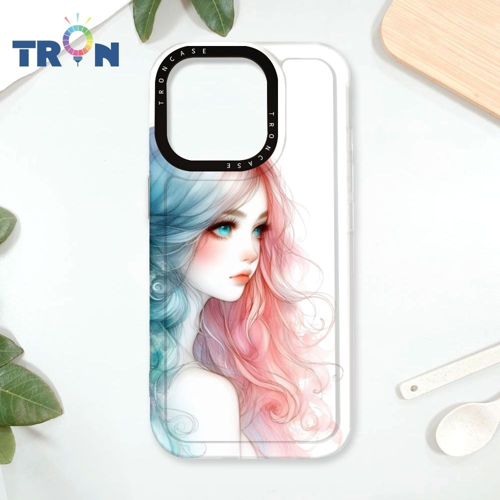  TRON iPhone 16 Pro 不愛笑的女孩 太空殼 透白款 手機殼