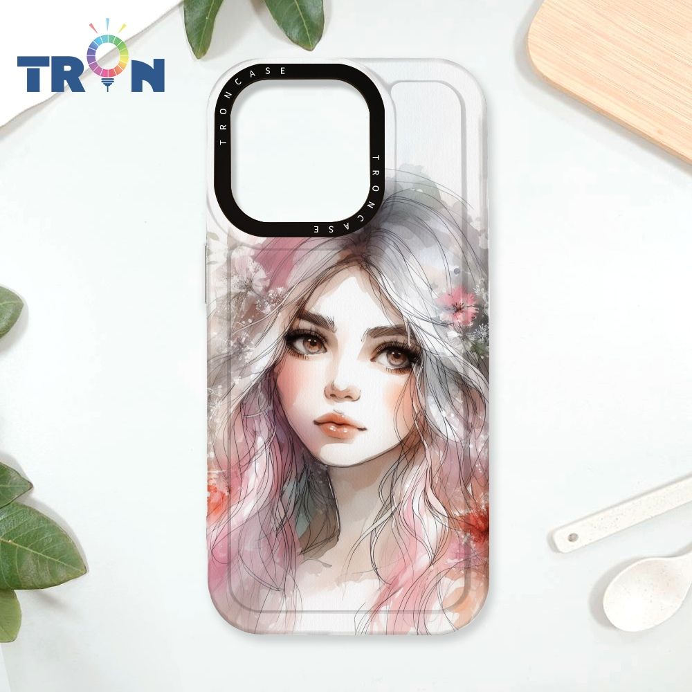  TRON iPhone 16 Pro 不愛笑的女孩 太空殼 透白款 手機殼